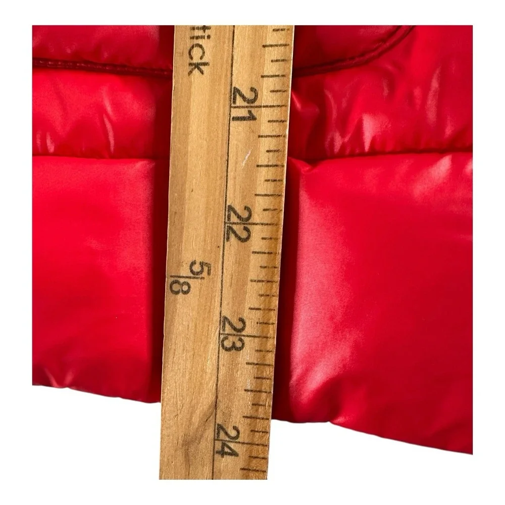 US‎ Polo Assn Size M Red Puffer Women's Jacket Style 01-8193HS